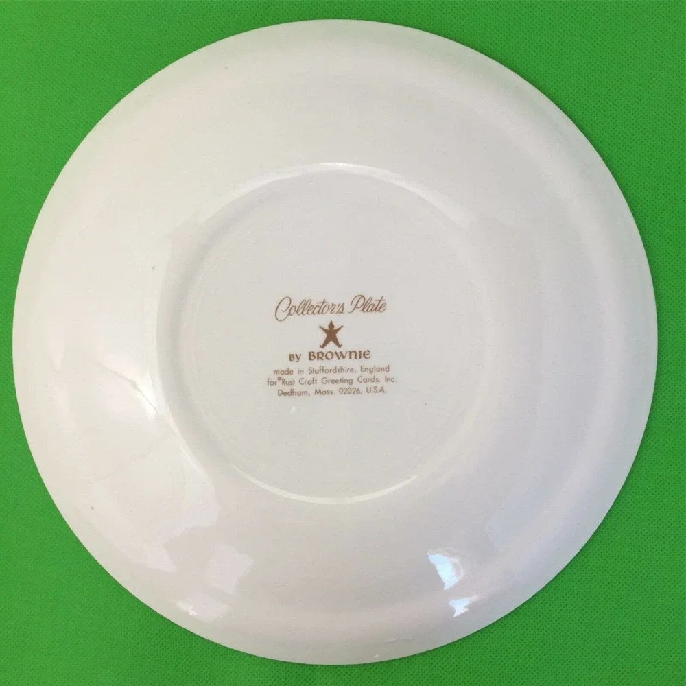 Vintage Staffordshire England Porcelain Plate 